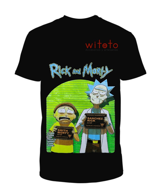 CAMISETA HOMBRE RICK AND MORTY PRISON 2